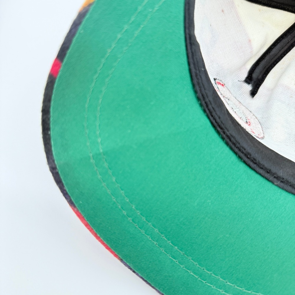 VTG Coastal Snapback Hat Aztec Southwestern Geometric Rope Brim Made in USA READ - Picture 9 of 11